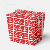 OTAKU 8-bits Pixel Japanse Katakana BLOCK Bedankdoosjes (Achterkant)