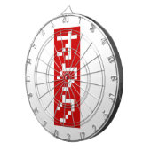 OTAKU 8-bits pixel Japanse Katakana BLOCK Verticaa Dartbord (Voorkant Rechts)