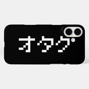 OTAKU 8-bits Pixel Japanse Katakana iPhone 16 Plus Hoesje