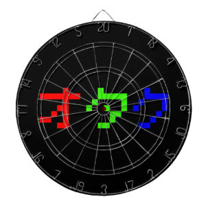 OTAKU 8-bits Pixel Japanse Katakana Dartbord