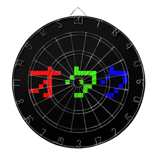 OTAKU 8-bits Pixel Japanse Katakana Dartbord (Voorkant)