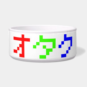 OTAKU 8-bits Pixel Japanse Katakana Voerbakje