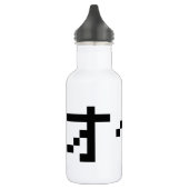 OTAKU 8-bits Pixel Japanse Katakana Waterfles (Links)