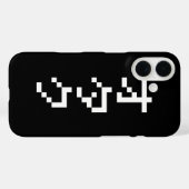 OTAKU 8-bits pixels Japanse Katakana Verticaal Case-Mate iPhone Case (Achterkant (horizontaal))