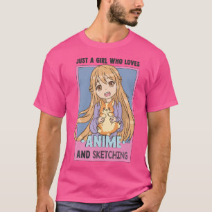Otaku Anime Girl is een meisje dat houdt van anime T-shirt