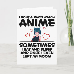 Otaku Anime Girl Manga Cosplay Ramen Japans Gift Kaart