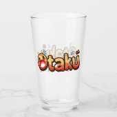 Otaku Funny Text Glas (Achterkant)