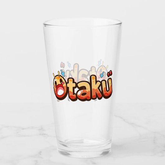 Otaku Funny Text Glas (Voorkant)
