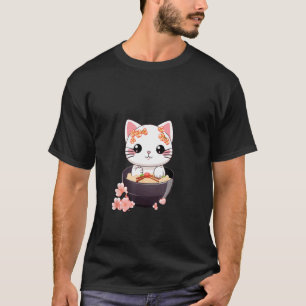 Otaku kat eet Japanse Ramen Noedels 10 T-shirt