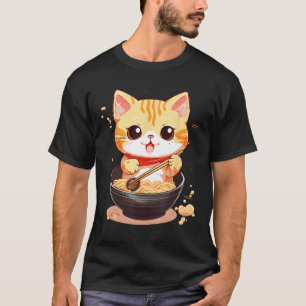 Otaku Kat Eet Japanse Ramen Noedels 13 T-shirt