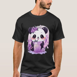 Otaku Kawaii Anime Panda Drink Boba Tea Bubble T-shirt