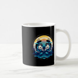 Otaku Kawaii Anime Spiritueel En Mediterende Panda Koffiemok