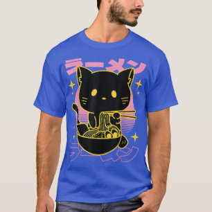 Otaku Noodles Neko Kawaii Anime Cat Ramen T-shirt