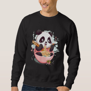 Otaku Panda Eet Japanse Ramen Noodles Trui