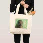 Otarie avec le sac de toile de poissons (Devant (produit))