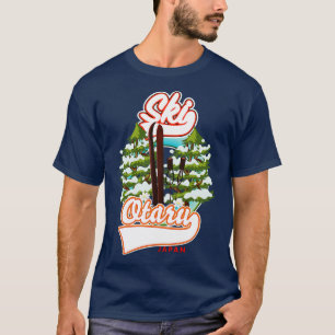 Otaru Japan ski logo T-shirt
