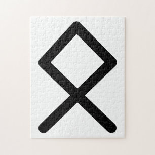 OTHALA Noordse Rune (Erfenis, Afkomst)   Elder Fut Legpuzzel