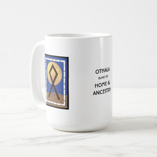 Othala Rune Mug - Home & Ancestry! (Devant gauche)