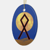 Othala Rune Viking Yule Ornement - Maison ! (Gauche)
