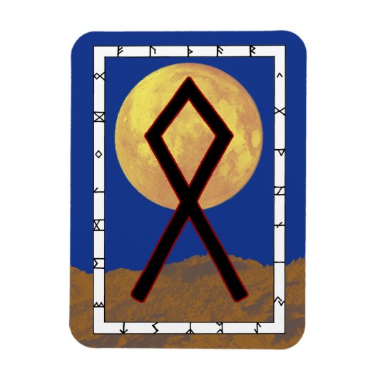 Othala Viking Rune Magnet - Accueil! (Vertical)