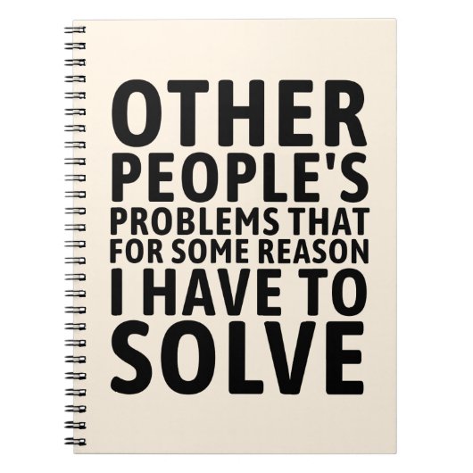 Other People's Problems Notitieboek (Voorkant)