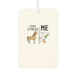Other Unicorn 57 Year Olds Birthday And Me Gift Fo Luchtverfrisser