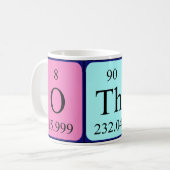 Otho tasse de nom de table périodique (Devant gauche)