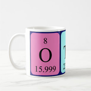 Otho tasse de nom de table périodique