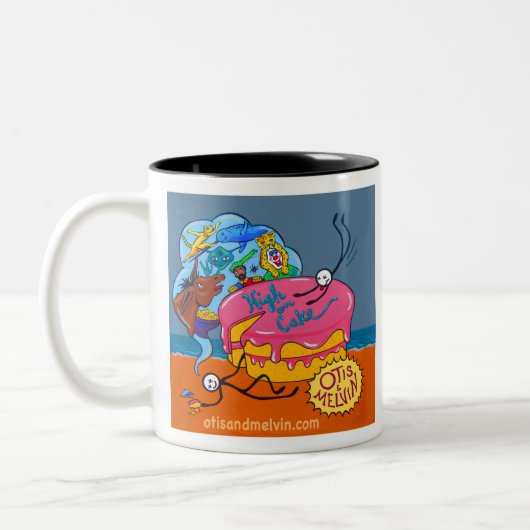 Otis et Melvin High on Cake Coffee Mug (Gauche)