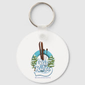 Otis Ridge Massachusetts ski logo Sleutelhanger (Achterkant)
