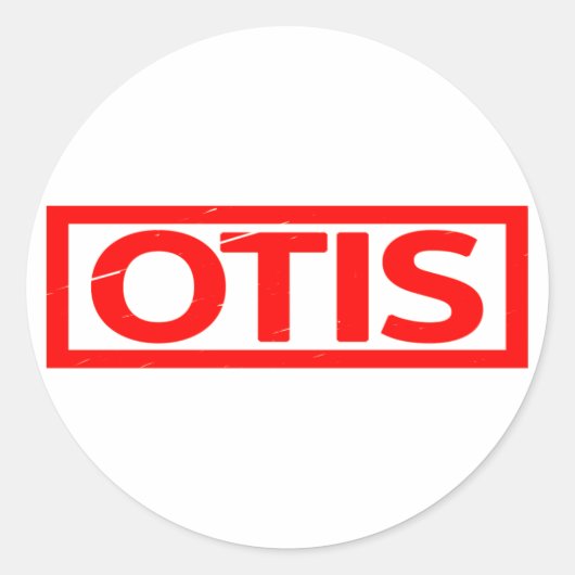 Otis Stamp Ronde Sticker (Voorkant)