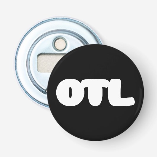 OTL Emoticon ~ Korean Slang Button Flesopener (Voorkant)