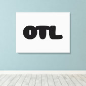 OTL Emoticon ~ Korean Slang Canvas Afdruk (Insitu (Houten vloer))