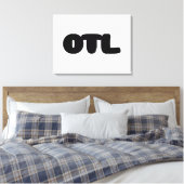 OTL Emoticon ~ Korean Slang Canvas Afdruk (Insitu (Slaapkamer))