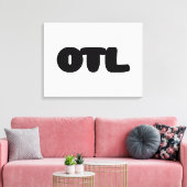 OTL Emoticon ~ Korean Slang Canvas Afdruk (Insitu (Woonkamer))