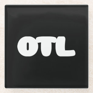 OTL Emoticon ~ Korean Slang Glazen Onderzetter