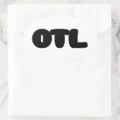 OTL Emoticon ~ Korean Slang Ovale Sticker (Tas)