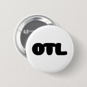 OTL Emoticon ~ Korean Slang Ronde Button 5,7 Cm (Voorkant /achterkant)