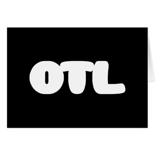 OTL Emoticon ~ Korean Slang Wenskaart (Voorkant Horizontaal)