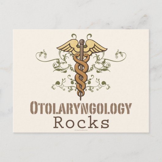 Otolaryngologie Rocks Caduceus Carte postale (Devant)