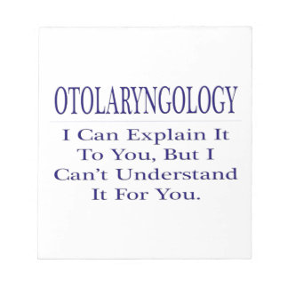 Otolaryngologie ... Verklaar niet begrijpen Notitieblok