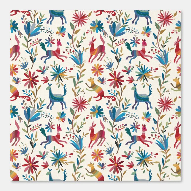 Otomi Inspired Design Behang (Voorkant)