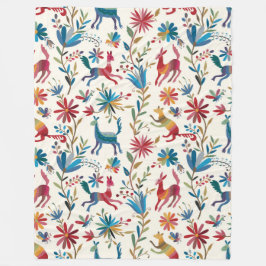 Otomi Inspired Design Fleece Deken