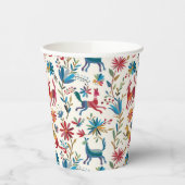 Otomi Inspired Design Papieren Bekers (Links)