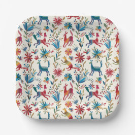 Otomi Inspired Design Papieren Bordje