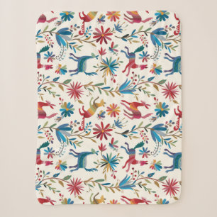 Otomi Inspired Design Sherpa Deken