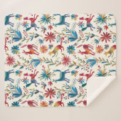 Otomi Inspired Design Sherpa Deken (Voorkant (horizontaal))