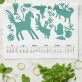 Otomi Kitchen handdoek met Japanse kalender 2014 (Gevouwen)