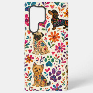 Otomi Kunst Hond Samsung Galaxy Hoesje