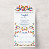 Otomi Mexicain tout en un mariage Invitation (À l'intérieur)